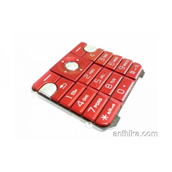 Sony Ericsson K530 Tuş Orjinal Keypad Red