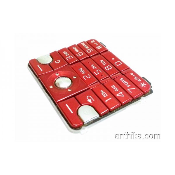Sony Ericsson K530 Tuş Orjinal Keypad Red
