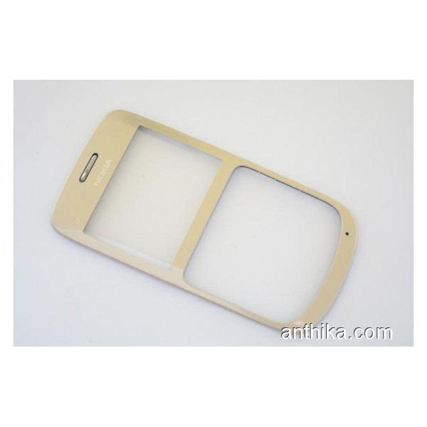Nokia C3 C3-00 Kapak Original Front Cover Gold Use...