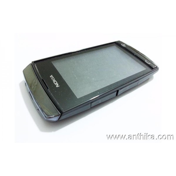 Nokia Asha 305 306 Kasa Kapak Full Housing Black