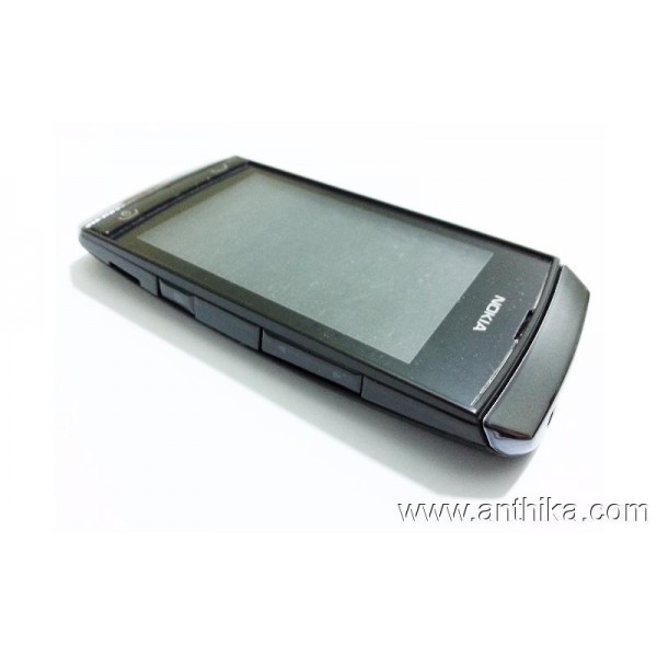 Nokia Asha 305 306 Kasa Kapak Full Housing Black