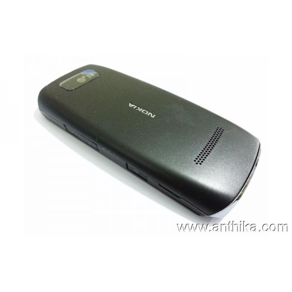 Nokia Asha 305 306 Kasa Kapak Full Housing Black