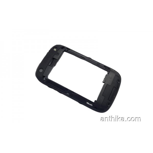 Blackberry 9320 Curve Kasa Soket Buzzer Original Middle Cover Black New