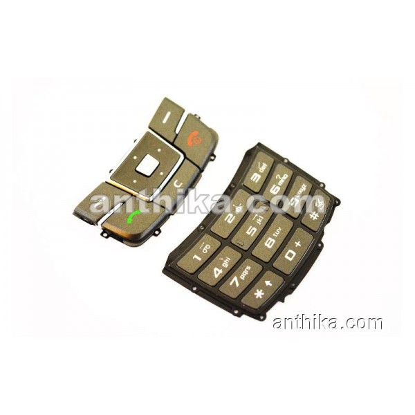 Samsung D880 D888 Tuş High Quality Keypad Grey Ne...