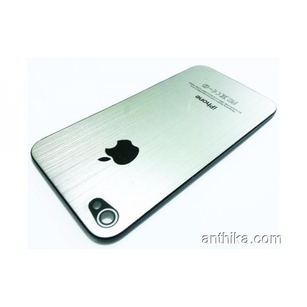 Apple Iphone 4 4s Kapak Battery Cover Silver