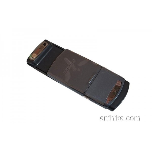 Samsung U600 Kapak Kasa Tuş Full Housing Navy Blue New