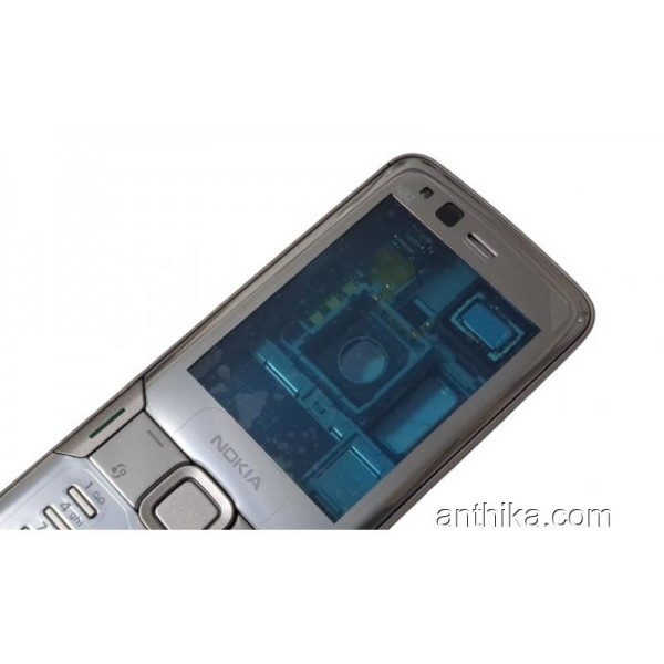 Nokia N82 Kapak Kasa Tuş Board Original Full Housing Silver New