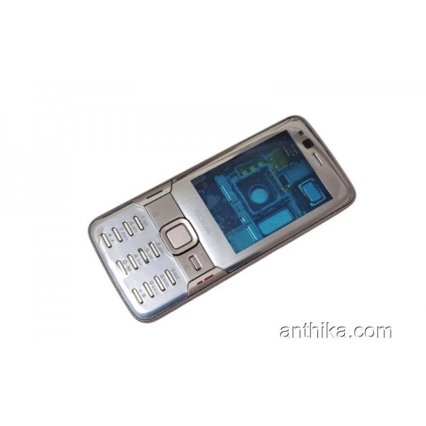 Nokia N82 Kapak Kasa Tuş Board Original Full Housing Silver New