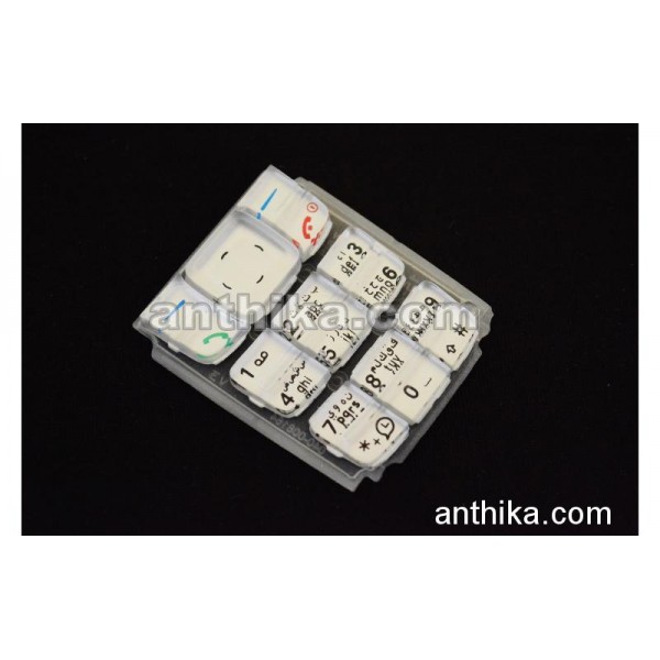 Nokia 1600 Tuş High Quality Keypad White Arabic N...