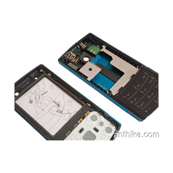 Nokia 6700 Slide Kapak Kasa Tuş Original Housing Blue New