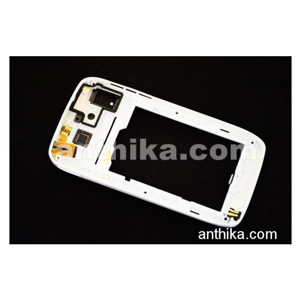 Nokia E72 Kasa Buzzer Şarj Soketi Original Middle Cover White Used