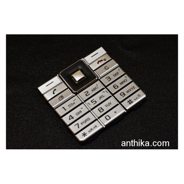 Sony Ericsson J105 Tuş Orjinal Keypad Silver New