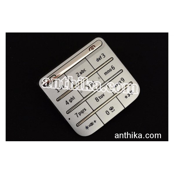 Nokia C3-01 Tuş Orjinal Keypad Silver New 9791M62