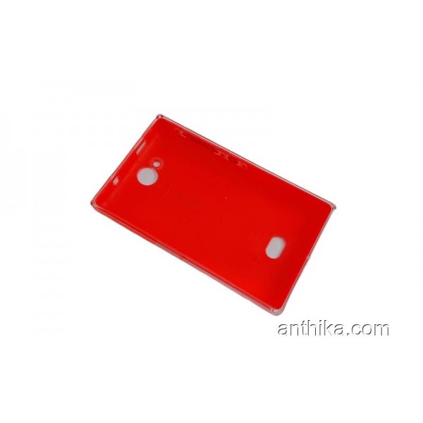 Nokia 503 Asha Kapak Original Back Cover Battery Cover Red New