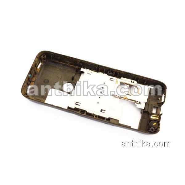 Nokia 3500 Kasa Mikrofon Şarj Soketi Original Middle Cover Black Used