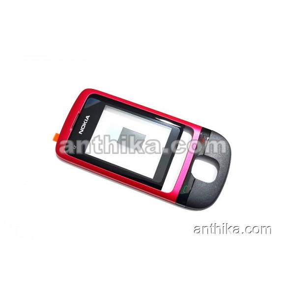Nokia C2-05 Kapak Original Front Cover Red New