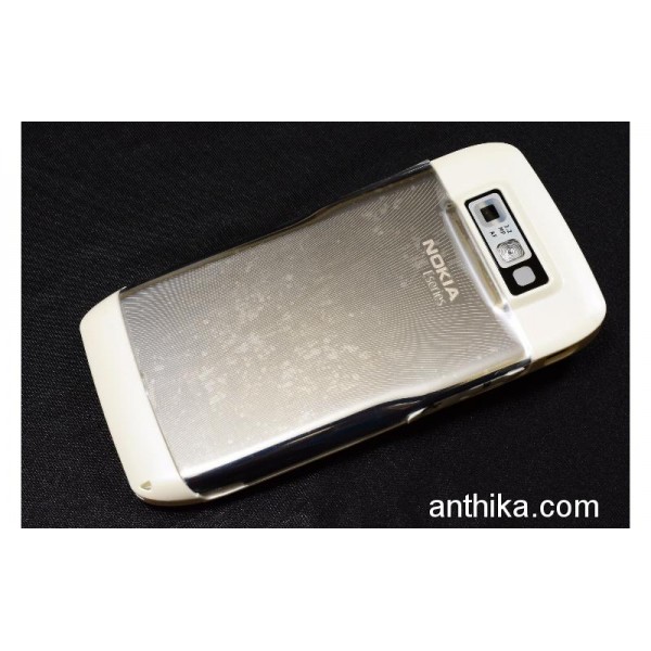 Nokia E71 Kapak Kasa Tuş Orjinal Kalitesinde Full Kasa White New