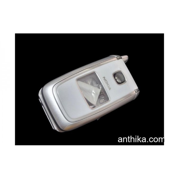 Nokia 6101 6103 Kapak Kasa Tuş High Quality Full Housing Silver White