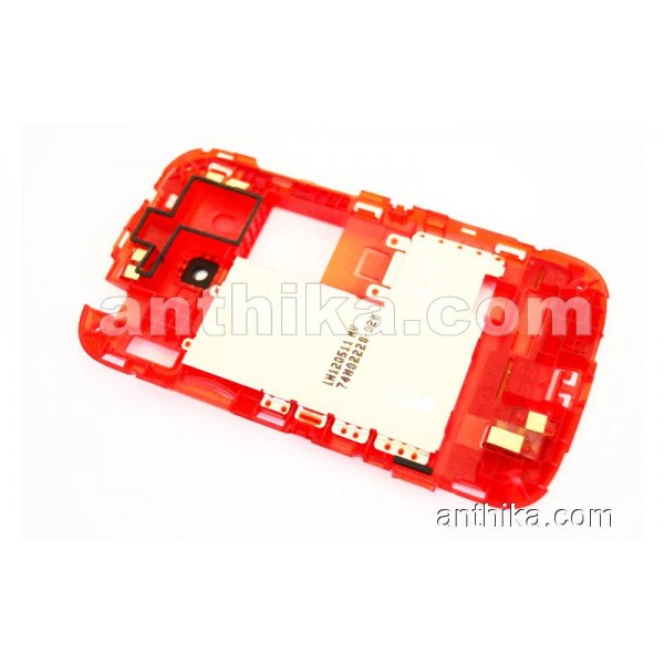 HTC Desire C Kasa Original Middle Cover Red Used