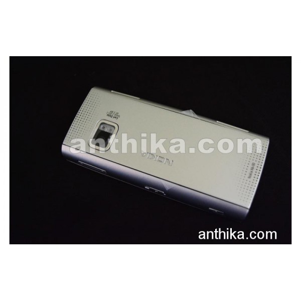 Nokia X6 X6-00 Kapak Kasa Original Full Housing Silver Blue New