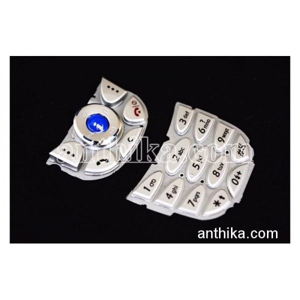 Samsung E800 Tuş Takım Original Keypad Silver Ne...