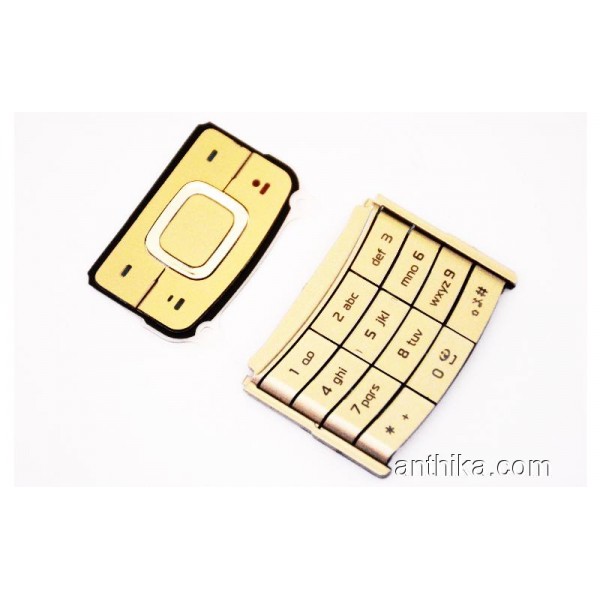 Nokia 6500 Slide Tuş A++ Kalite Keypad Gold New