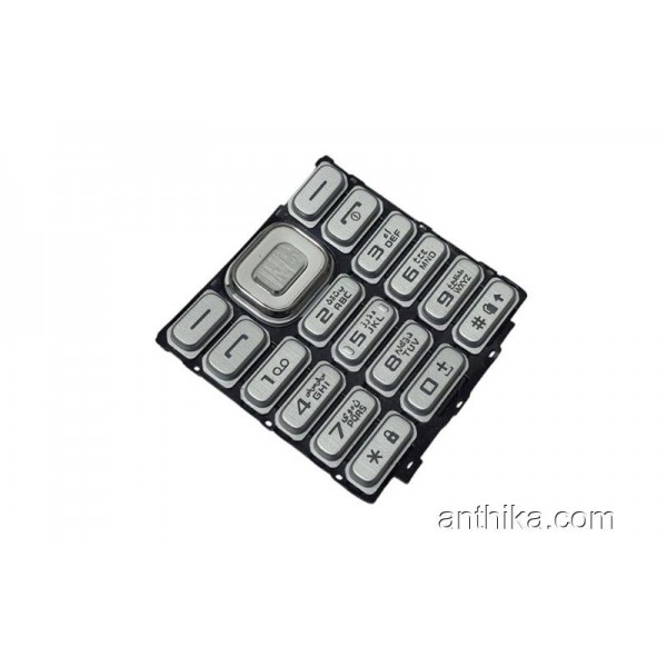 Samsung B360 Tuş High Quality Keypad Silver New