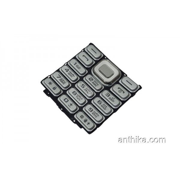 Samsung B360 Tuş High Quality Keypad Silver New