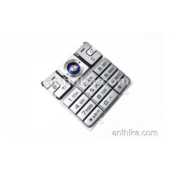 Sony Ericsson K610 K610i Tuş Original Keypad Silv...