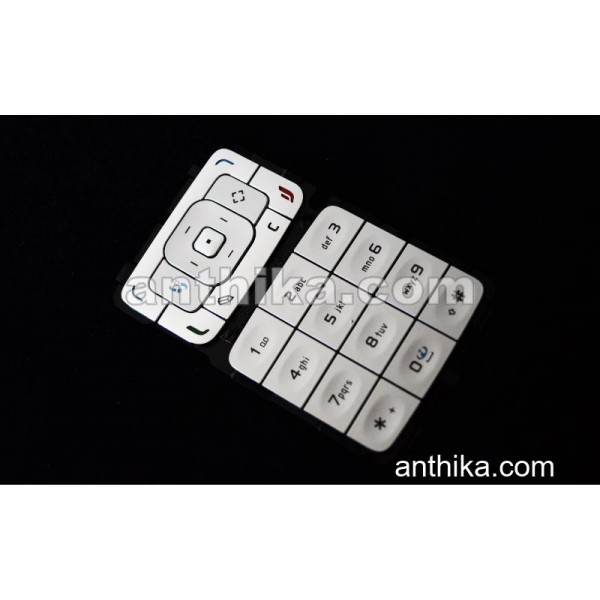 Nokia N75 Tuş Original Keypad Silver New