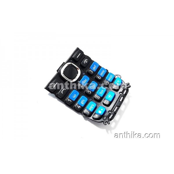 Nokia 112 Tuş Original Keypad Black Blue New