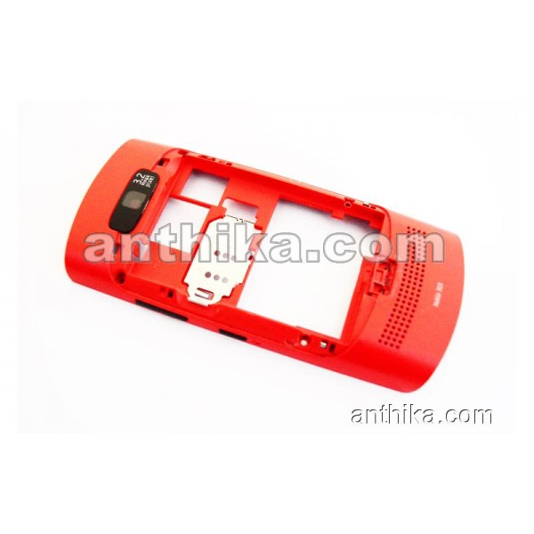 Nokia Asha 303 Kasa Original Middle Cover Red Used