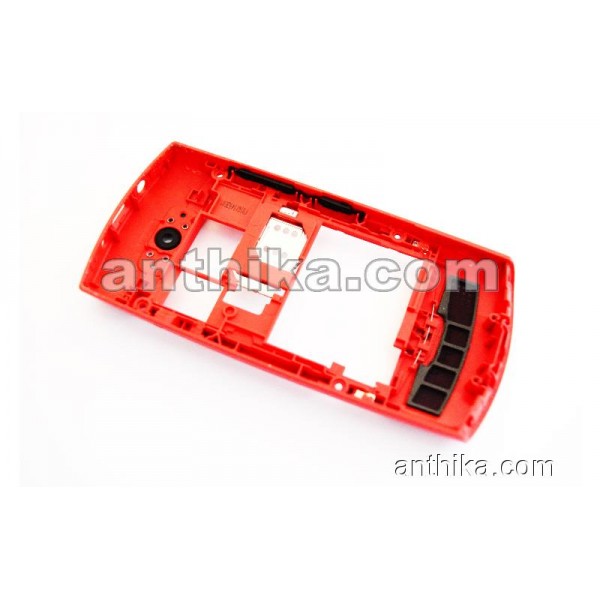 Nokia Asha 303 Kasa Original Middle Cover Red Used