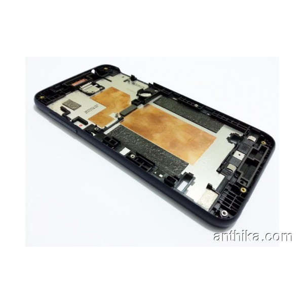 HTC Desire 610 Orta Metal Çerçeve Middle Frame Navy Blue