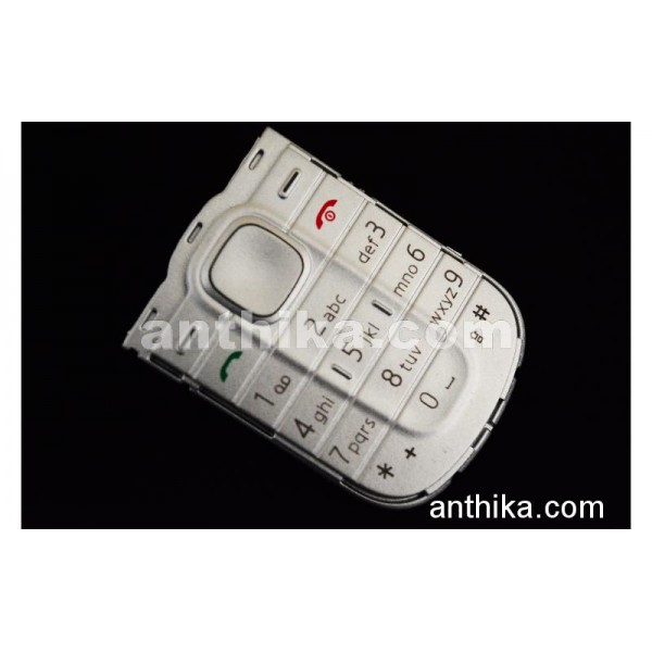 Nokia 1202 Tuş High Quality Keypad Silver New