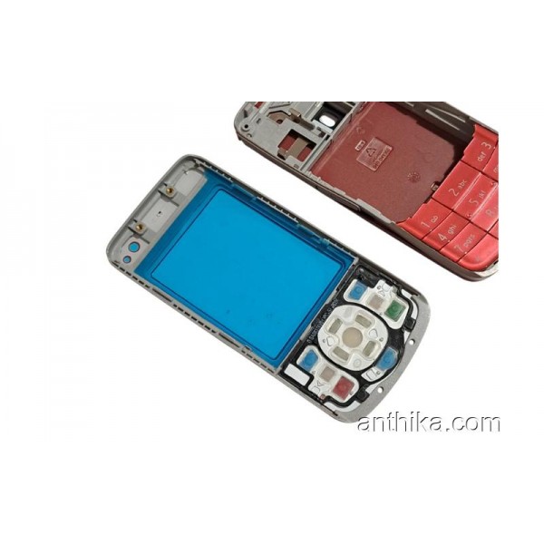 Nokia 6210 Navigator Kapak Kasa Tuş Full Housing Red New