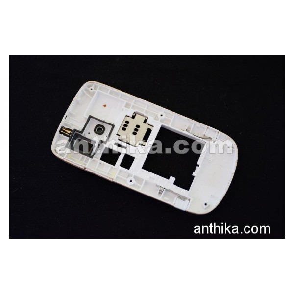 Nokia C3 C3-00 Kasa Şarj Soketi Original Middle Cover White Used