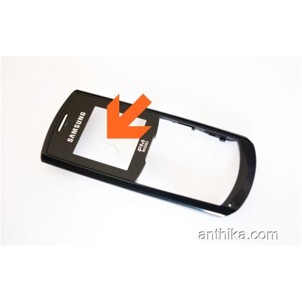 Samsung E1175 Kapak Original Front Cover Black Use...
