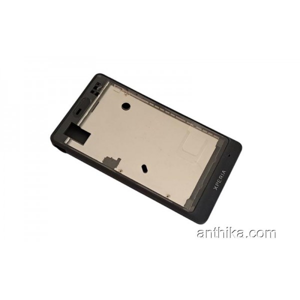 Sony Xperia Miro ST23 Kapak Kasa Full Housing Blac...