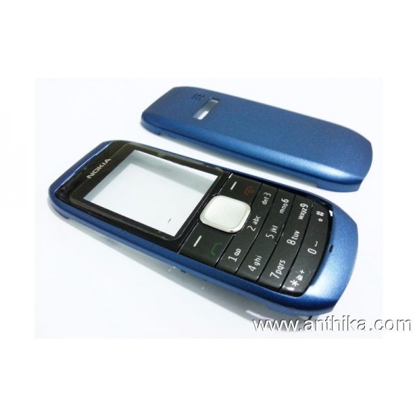 Nokia 1800 Kapak Tuş Takım Navy Blue Cover