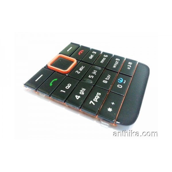 Nokia 3500 Classic Tuş Orjinal Keypad Black Orang...