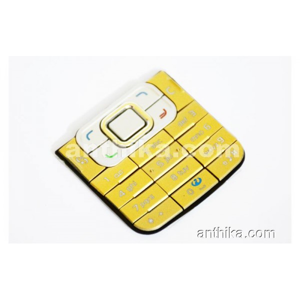Nokia 6120 Classic Tuş High Quality Keypad Gold N...