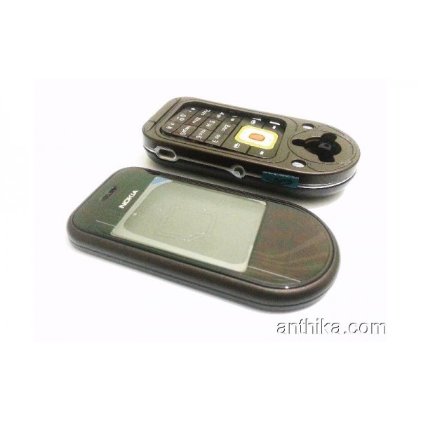 Nokia 7370 Kapak Kasa Tuş Orjinal Kalitesinde Full Housing Brown
