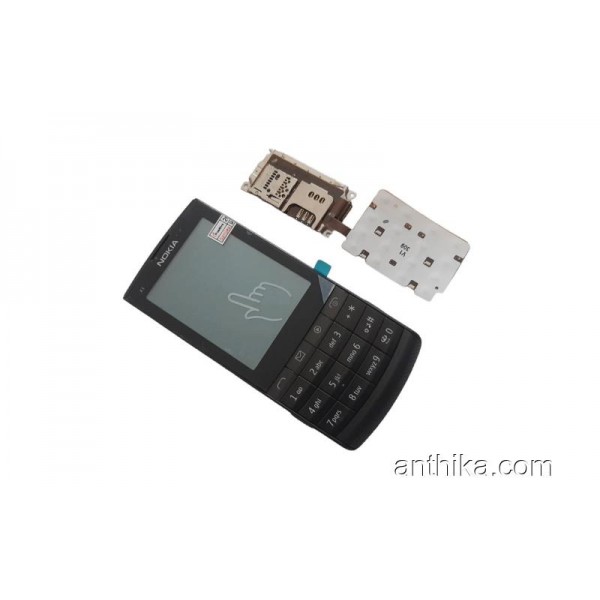 Nokia X3-02 Kapak Kasa Tuş Dokunmatik Sim Flex Original Full Housing