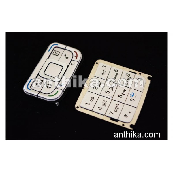 Nokia E65 Tuş Original Keypad Silver New