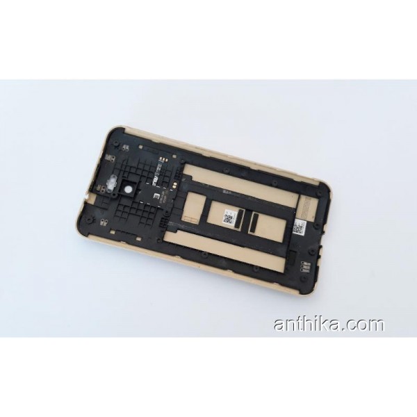Asus Z00AD ZE551 ML Zenfone 2 Kapak Kasa Original Middle Cover Gold