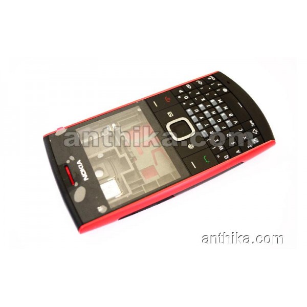 Nokia X2-01 Kapak Kasa Tuş Original Full Housing Black New