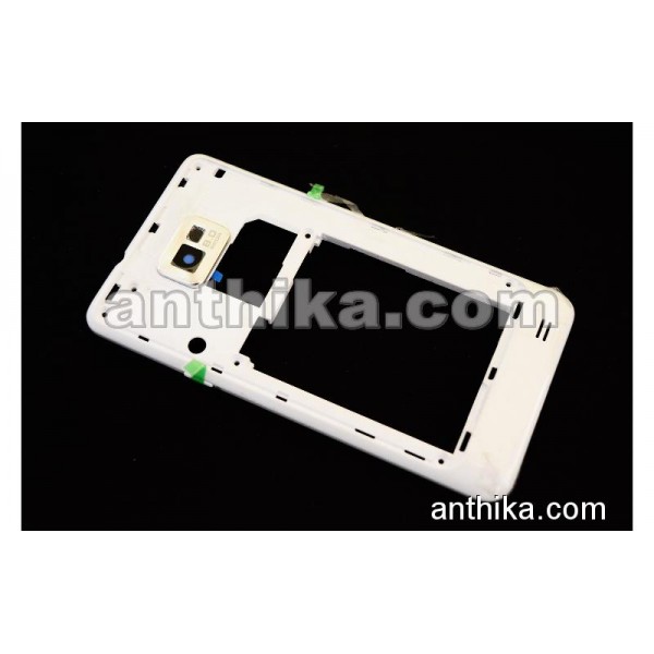 Samsung S2 i9100 Kasa Original Middle Cover White ...
