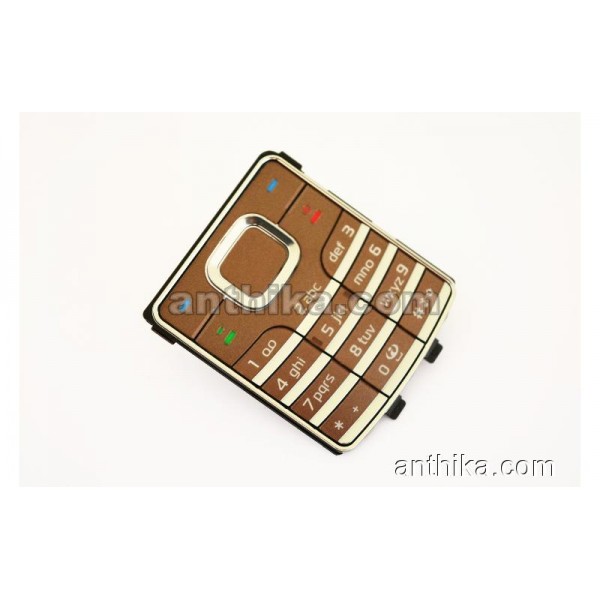 Nokia 6500 Classic Tuş Original Keypad Brown New