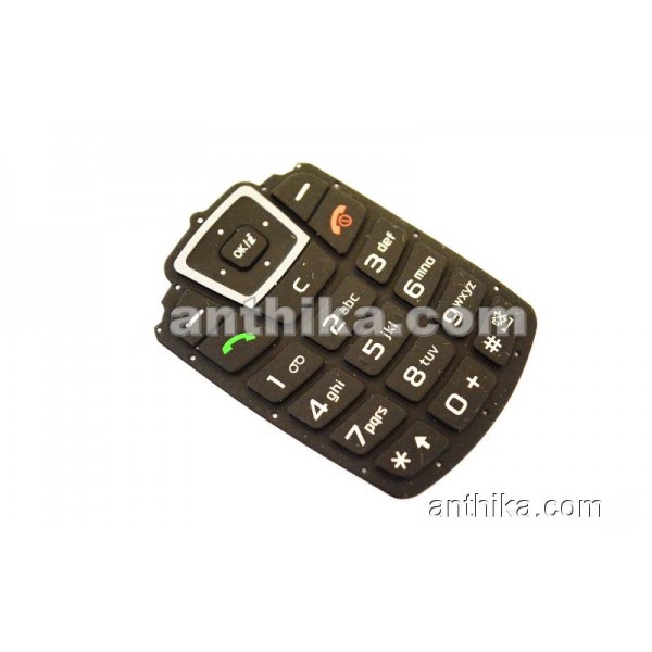 Samsung C260 Tuş Original Keypad Black Grey New